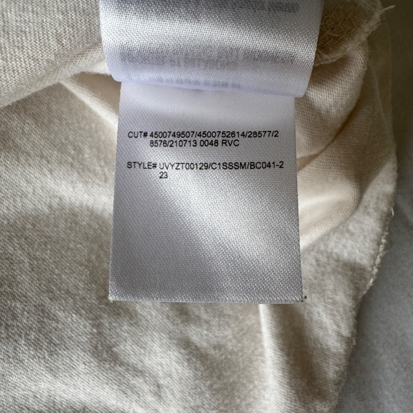 RVCA Men's Reaper Skull Short Sleeve T-Shirt Off-White Large Artist Network Prog - Picture 11 of 15